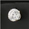 Image 1 : Single 1ct CZ Stud Earring in 14k White Gold