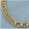 Image 2 : Diamond Triple Rope Bracelet in 14k Yellow Gold