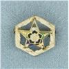 Image 1 : Vintage Order Of The Eastern Star Masonic Pin in 10k Yellow Gold