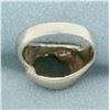 Image 4 : Jade Solitaire Ring in 14k White Gold