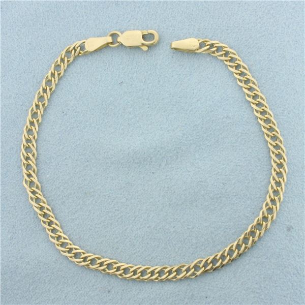 Italian Curb Link Bracelet in 14k Yellow Gold