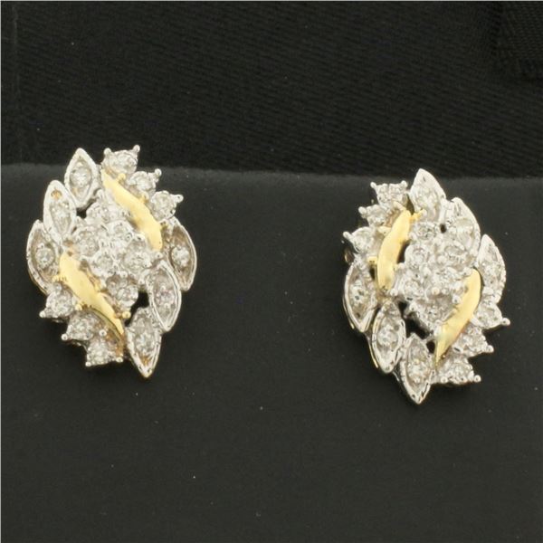 Diamond Earrings in 14k Yellow Gold