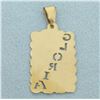 Image 2 : Gloria Cutout Pendant in 14k Yellow Gold