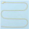 Image 1 : 19 Inch Italian Wheat Link Chain Necklace in 14k Yellow Gold