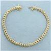Image 1 : Diamond Tennis Bracelet in 14k Yellow Gold