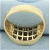 Image 4 : Mens Invisible Set Diamond Ring in 10k Yellow Gold