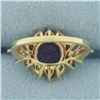 Image 4 : Rainbow Gemstone Ring in 10k Yellow Gold