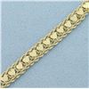 Image 2 : Heart Link Rope Bracelet in 14k Yellow Gold