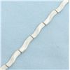 Image 2 : Wave Design Bracelet in 14k White Gold