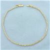 Image 1 : Rope Link Bracelet in 14k Yellow Gold