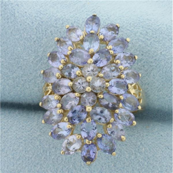Tanzanite Statement Ring in 10K Yellow Gold