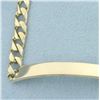Image 2 : Engravable ID Name Bracelet in 14K Yellow Gold