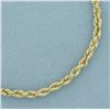 Image 2 : Rope Link Bracelet in 14k Yellow Gold