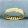 Image 4 : Channel Set Diamond Wedding Band Ring in 18K Yellow Gold