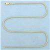 Image 1 : 16 Inch Italian Snake Link Necklace in 14k Yellow Gold
