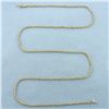 Image 1 : 20 Inch Rope Link Chain Necklace in 14k Yellow Gold