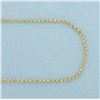 Image 2 : 21 Inch Cable Link Chain Necklace in 18k Yellow Gold