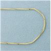 Image 2 : 18 Inch Box Link  Chain Necklace in 14k Yellow Gold