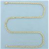 Image 1 : 18 Inch Rope Link Chain Necklace in 14k Yellow Gold
