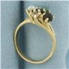 Image 3 : Multi Gemstone Abstract Ring in 14k Yellow Gold