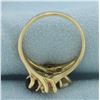 Image 4 : Multi Gemstone Abstract Ring in 14k Yellow Gold