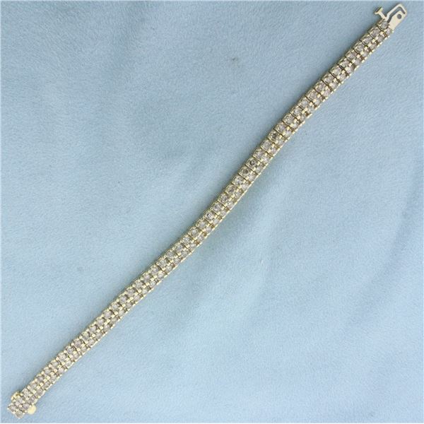 Diamond Tennis Bracelet in 10k Yellow Gold