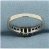 Image 4 : Emerald Diamond Engagement Wedding Ring in 14k White Gold