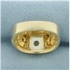 Image 5 : Masonic Scottish Rite Diamond Ring in 14k Yellow Gold