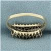 Image 4 : Ruby and Diamond Cathedral Ring in 10k Yellow Gold