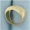 Image 3 : CZ Textured Finish Ring in 10K Yellow Gold