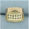 Image 4 : CZ Textured Finish Ring in 10K Yellow Gold
