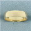 Image 1 : Mens 6mm Wedding Band Ring in 14k Yellow Gold