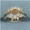Image 1 : Diamond Enhancer Jacket Ring in 14k Yellow Gold