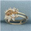 Image 2 : Diamond Enhancer Jacket Ring in 14k Yellow Gold