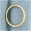Image 2 : Ladies Half Dome Wedding Band Ring in 14k Yellow Gold