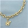 Image 2 : M Initial  Anchor Mariner Bracelet in 14k Yellow Gold