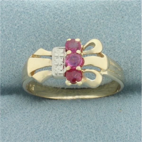 Ruby Ring in 14K Yellow Gold