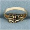 Image 4 : Ruby Ring in 14K Yellow Gold
