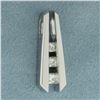Image 1 : 3 Stone Past Present Future Diamond Pendant in 14K White Gold