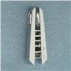 Image 2 : 3 Stone Past Present Future Diamond Pendant in 14K White Gold