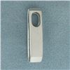 Image 3 : 3 Stone Past Present Future Diamond Pendant in 14K White Gold