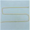 Image 1 : 17 Inch Snail Scroll Link Chain Necklace in 14kYellow Gold