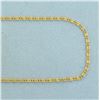 Image 2 : 17 Inch Snail Scroll Link Chain Necklace in 14kYellow Gold