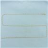 Image 1 : 21 inch Figaro Link Chain Necklace in 18k Yellow Gold