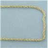 Image 2 : 16 inch Rope Link Chain Necklace in 14k Yellow Gold