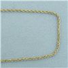 Image 2 : 25 inch Rope Link Chain Necklace in 14k Yellow Gold