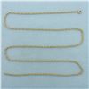 Image 1 : 24 inch Rope Link Chain Necklace in 14k Yellow Gold