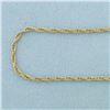 Image 2 : 24 inch Rope Link Chain Necklace in 14k Yellow Gold