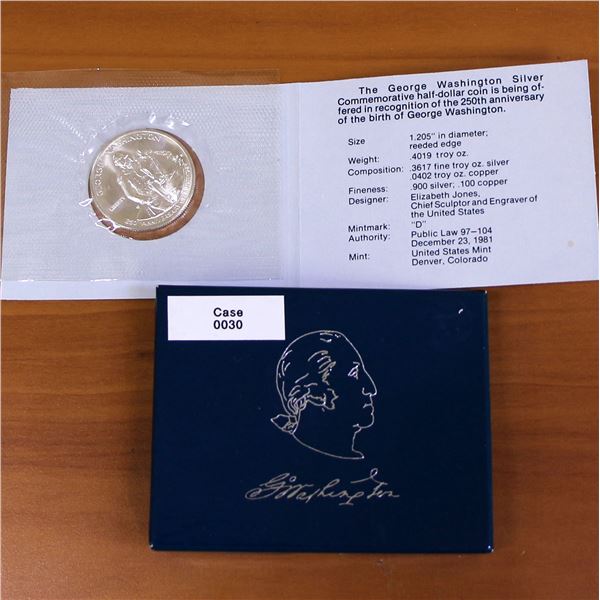 The 1982 George Washington 250th Anniversary Commemorative Half-Dollar Coin Set OGP