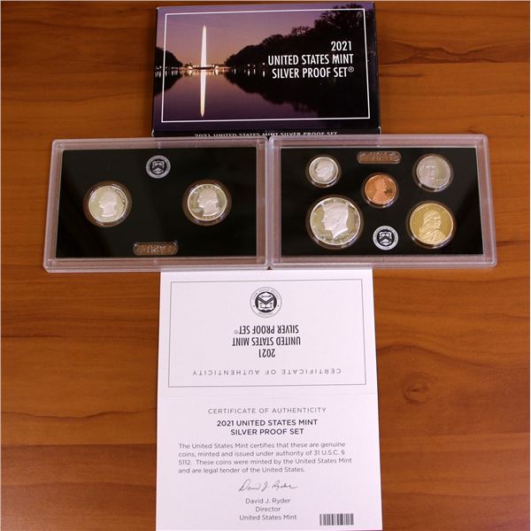 US Mint Silver Proof Coin Set OGP